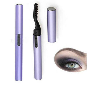 Color: Purple - Lovely Lash Portable Heated Eyelash Curler For Instant Curvy lashes